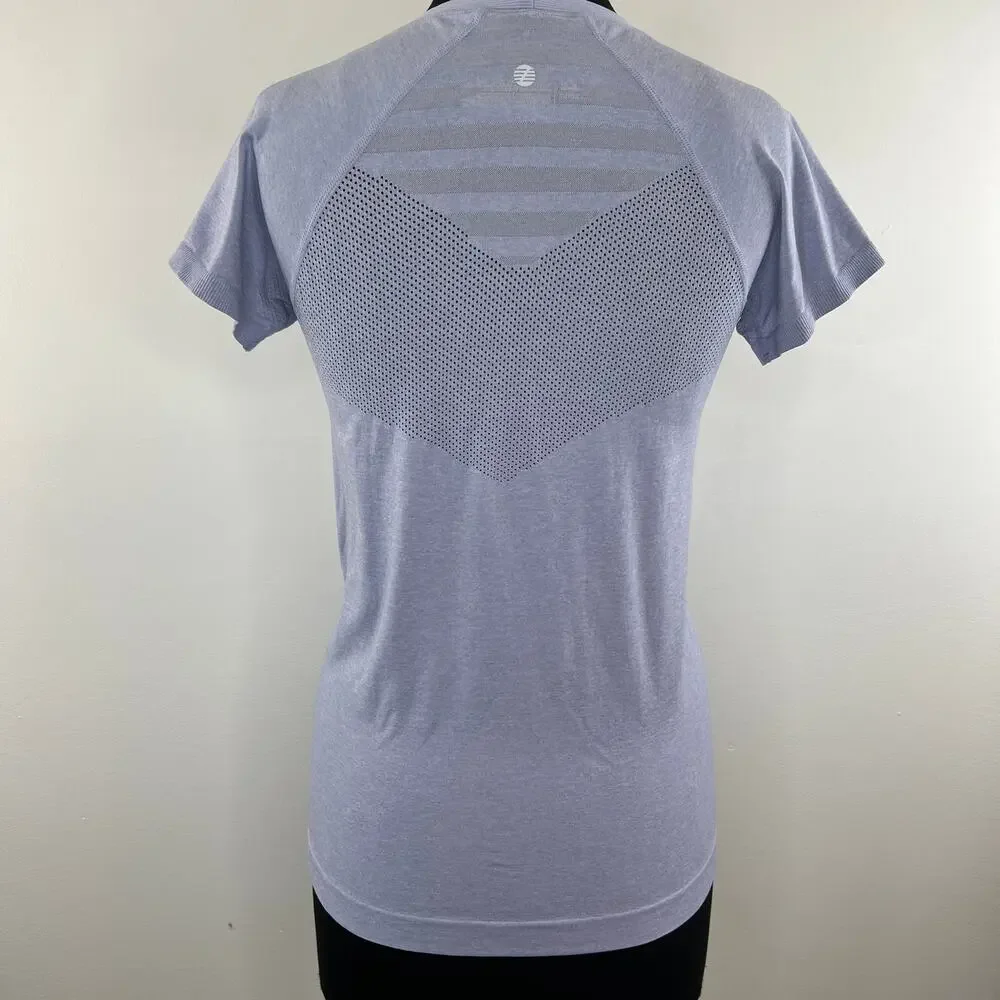 Z by Zella Purple Perfume S Move Thru Short Sleeve Seamless T-Shirt Yoga Size M